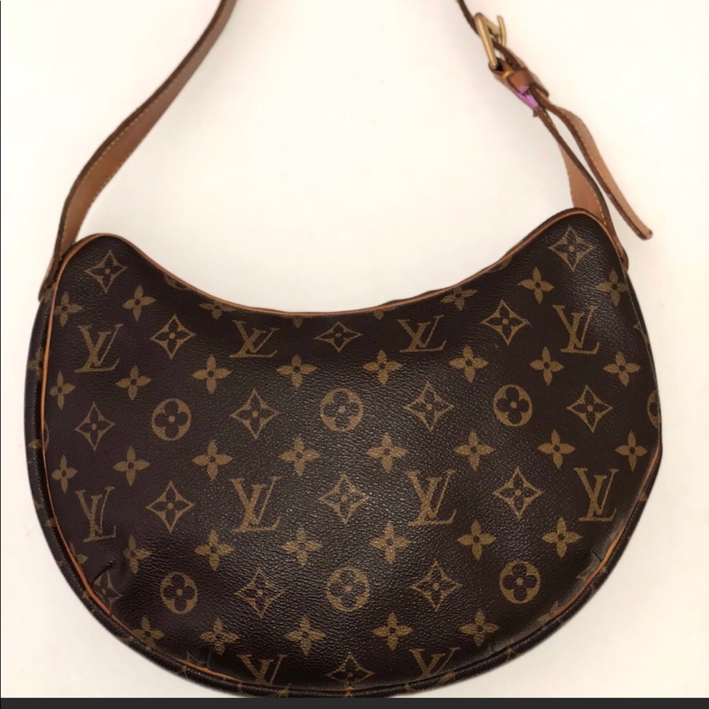 Louis Vuitton crescent shaped purse handbag